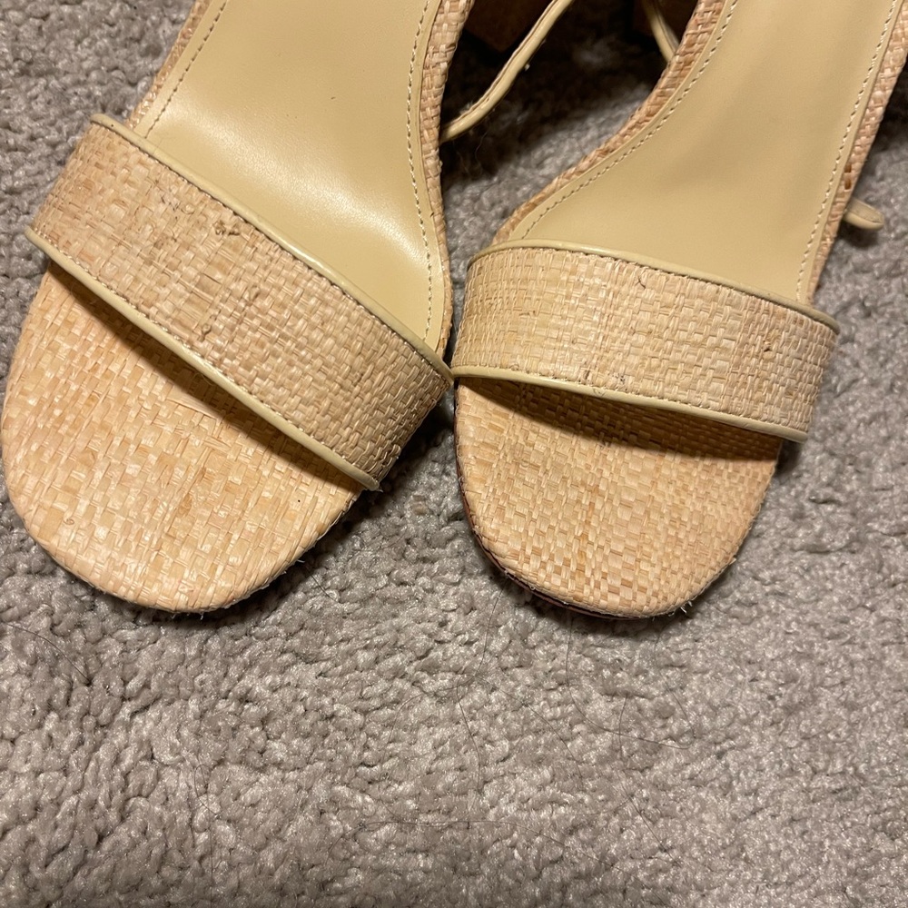 J.Crew Raffia Block Heels - Picture 3 of 5